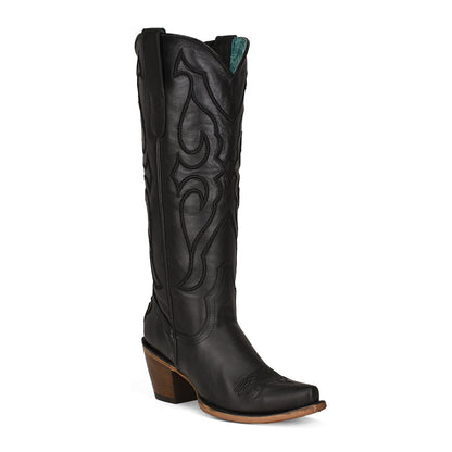 Corral Ladies Tall Black Snip Toe Boot
