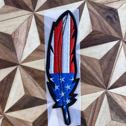 Handmade Feather Cowboy Hat Patches