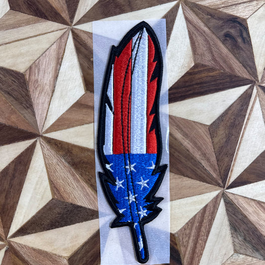 Handmade Feather Cowboy Hat Patches