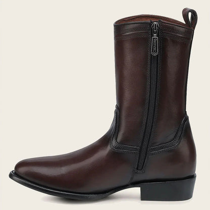  Chocolate Round Toe Boot